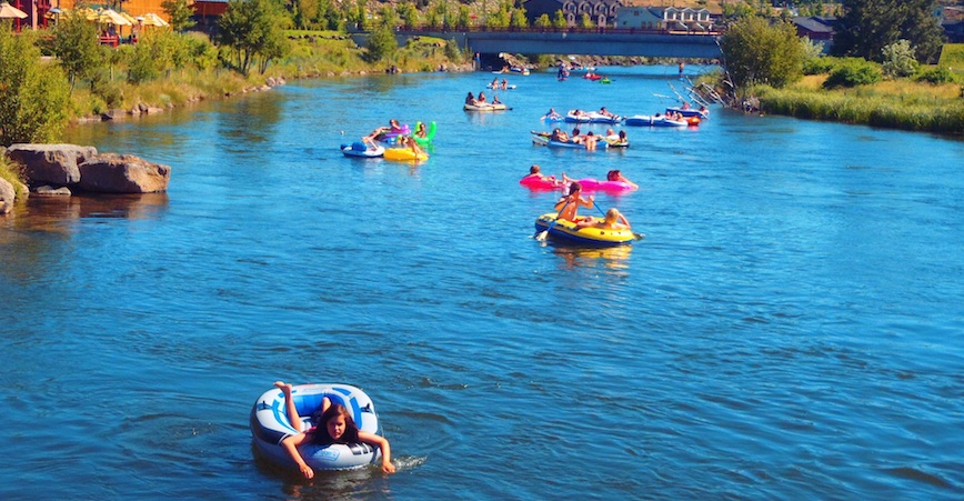 Floating on the Deschutes River